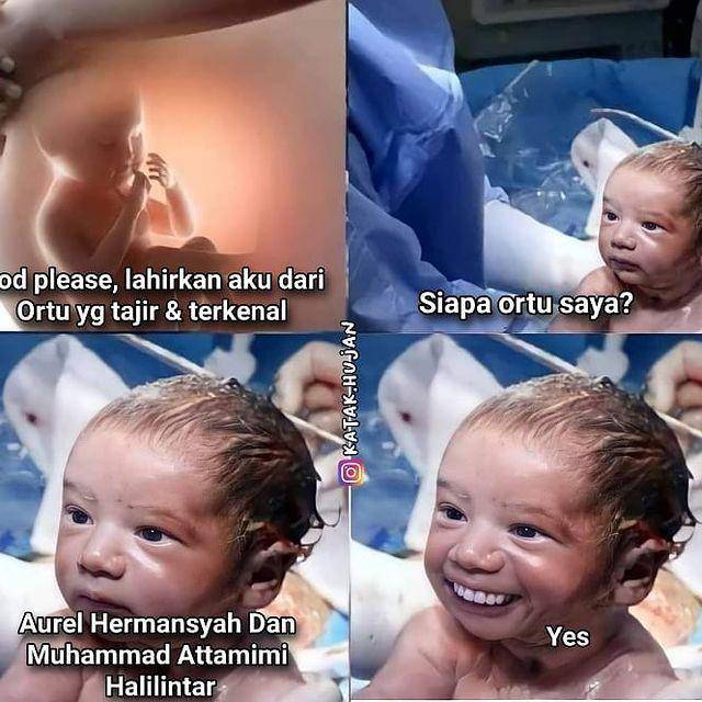 meme bayi lahir (instagram.com/katak.hujan)
