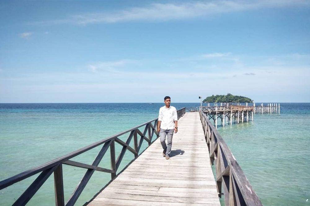 Dermaga di Pantai Iboih, Kota Sabang (instagram.com/fatahillahhasan.97)