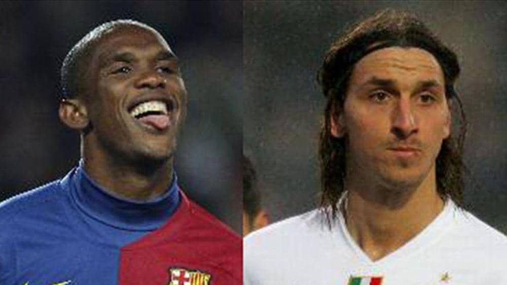 potret Samuel Eto'o dan Zlatan Ibrahimovic (eurosport.com)