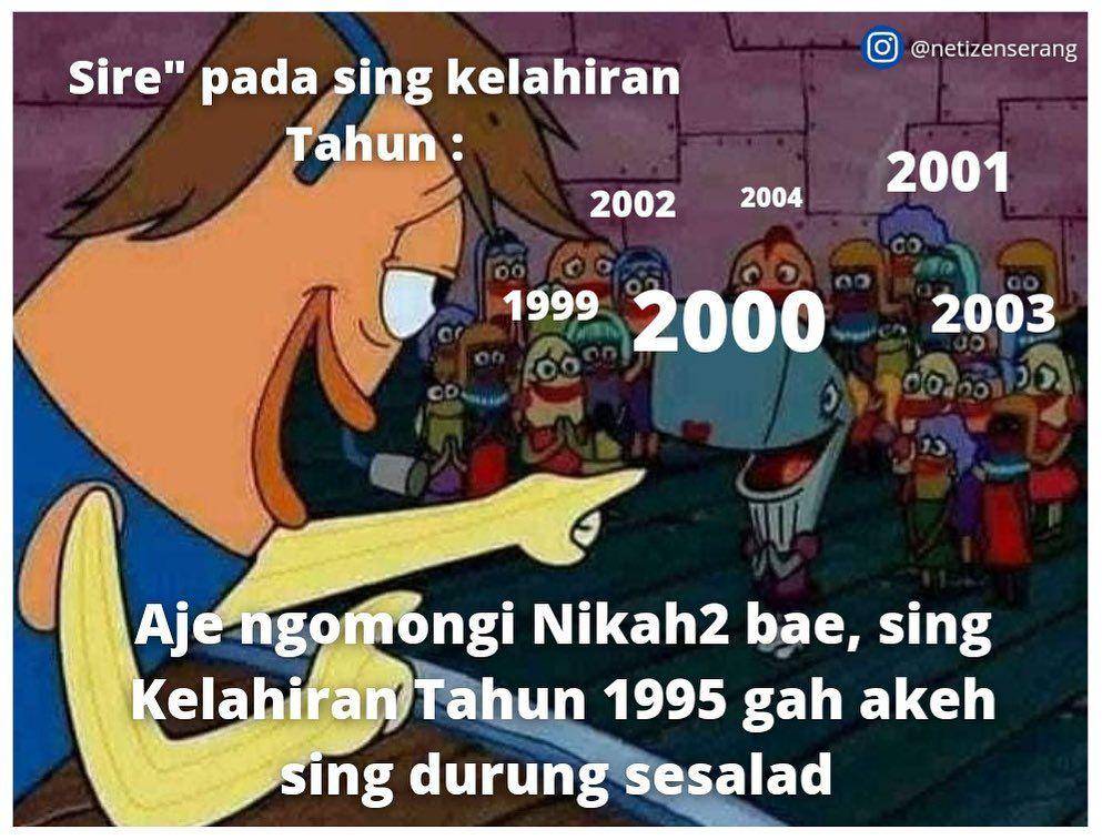 meme bahasa daerah (instagram.com/netizenserang)