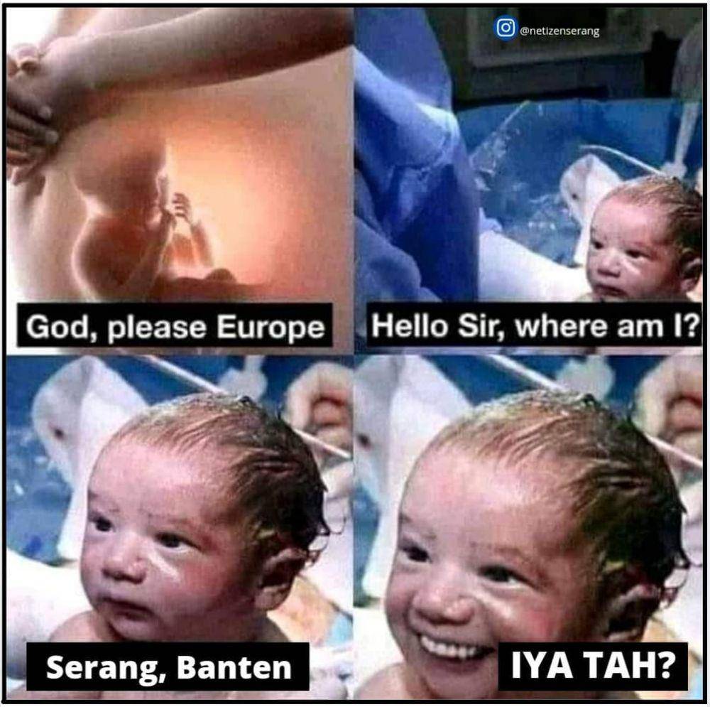 meme bayi lahir (instagram.com/netizenserang)