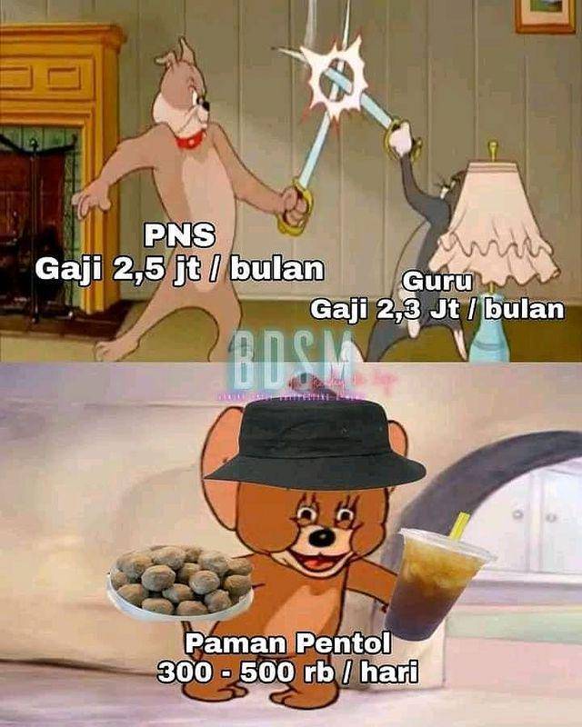 meme beda sendiri (instagram.com/katak.hujan)