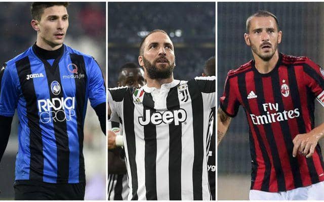 potret Caldara, Higuain, dan Bonucci (caughtoffside.com)