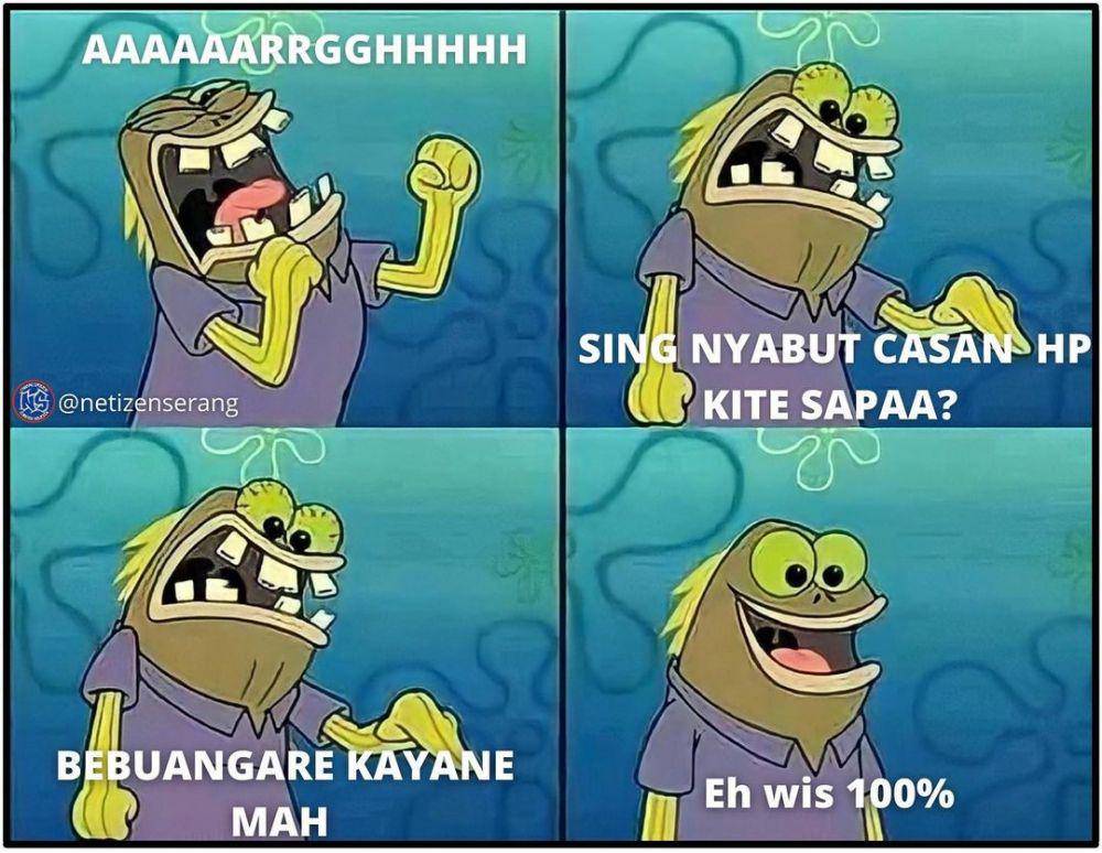 meme bahasa daerah (instagram.com/netizenserang)