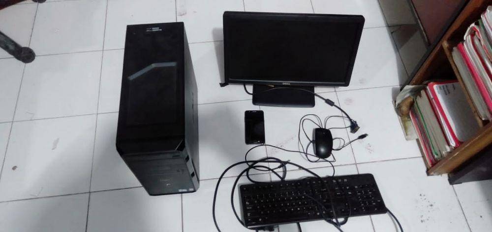 Komputer milik Pelaku diamankan/dok. Polda NTB