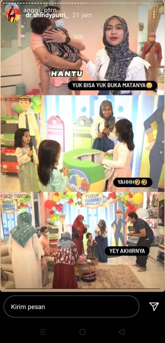 ultah ke-3 Yusuf Habibie (instagram.com/dr.shindyputri_)