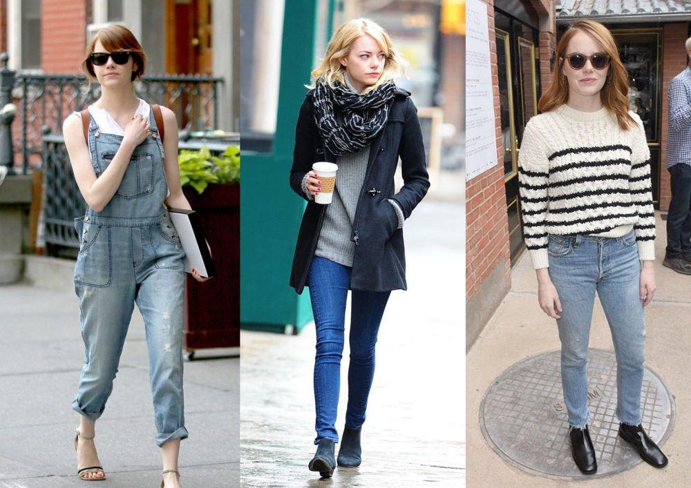 9 Inspirasi OOTD Emma Stone, Pas untuk Pemilik Tubuh Mungil