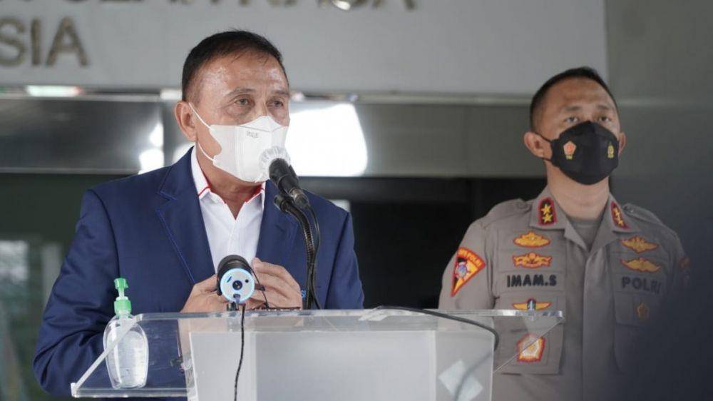 Ketua Umum PSSI Mochamad Iriawan dan Asisten Kapolri Bidang Operasi Polri Irjen Pol Imam Sugianto. (PSSI.org)