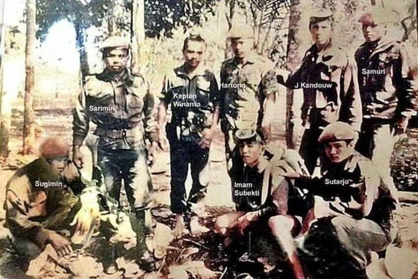 Serma KKO (Purnawirawan) H. Samuri, salah satu pelaku sejarah yang terlibat dalam peristiwa Pengangkaan Jenazah Korban G-30-S/PKI di Lubang Buaya, meninggal dunia. (dok. Dispen Kormar)