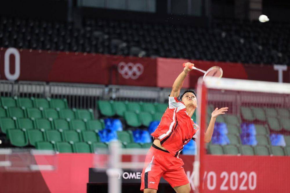 Anthony Sinisuka Ginting di Olimpiade Tokyo 2020. (Dok.NOC Indonesia)