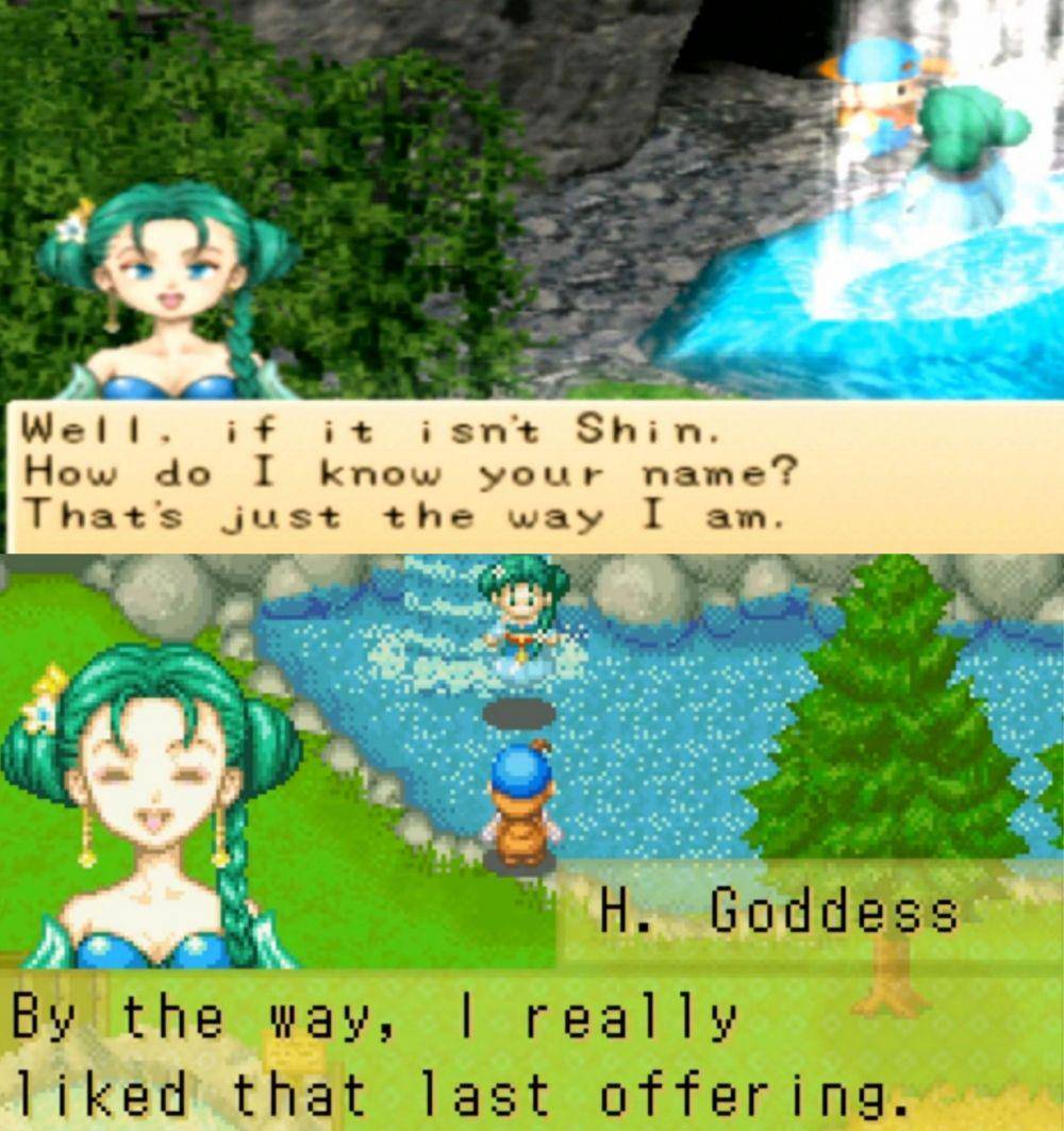 potret Harvest Goddess di Seri Harvest Moon: Back To Nature dan Harvest Moon: Friends of Mineral Town (dok. Victor Interactive Software | dok. Marvelous Interactive)
