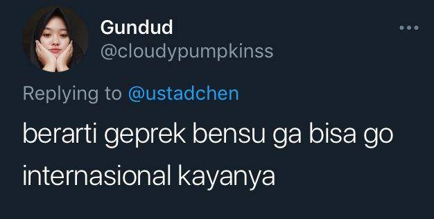 cuitan bule gak suka pedas (twitter.com/cloudypumpkinss)