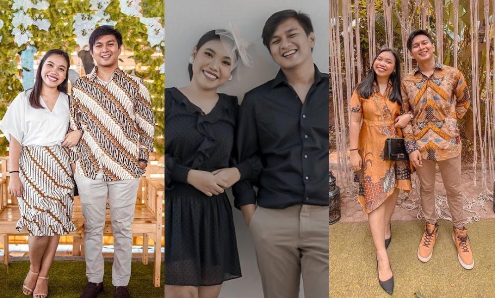 9 Ide Gaya Kondangan Couple ala Mumuk Gomez dan Eno Retra, Serasi!