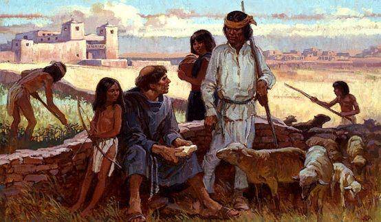 ilustrasi masyarakat Pueblo (nativeamericannetroots.net)