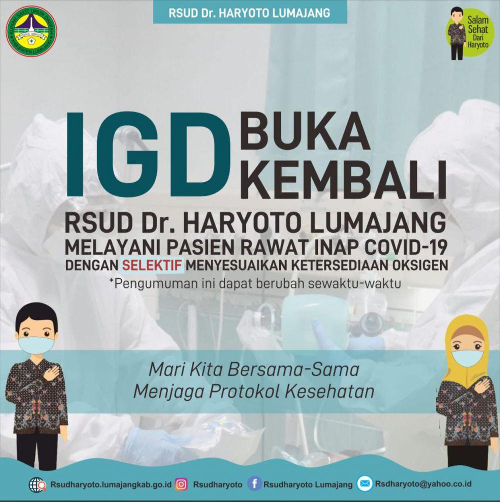 Sempat Tutup 2 Hari, IGD RSUD dr. Hartoyo Lumajang Buka Lagi!