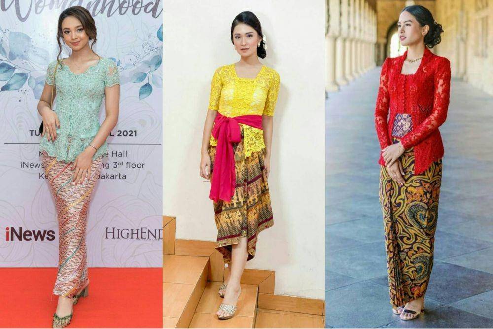 Kebaya brokat (instagram.com/lyodraofficial/| instagram.com/vinessainez/ | instagram.com/muren.s/)
