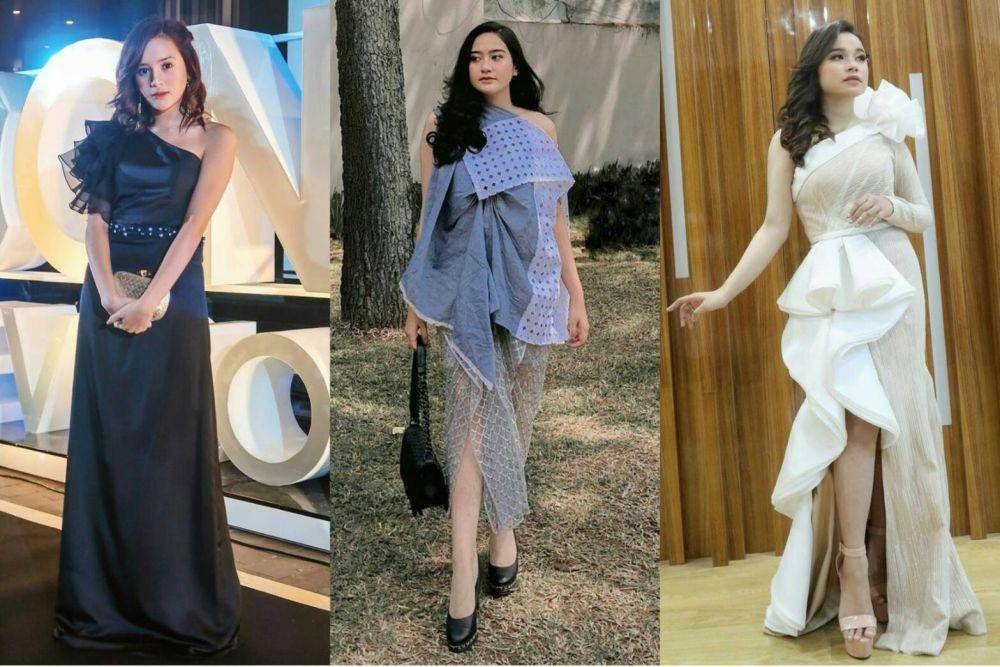 Dress one shoulder (instagram.com/bebytsabina/ | instagram.com/salshabillaadr/| instagram.com/tasya_ratu_gopo/)