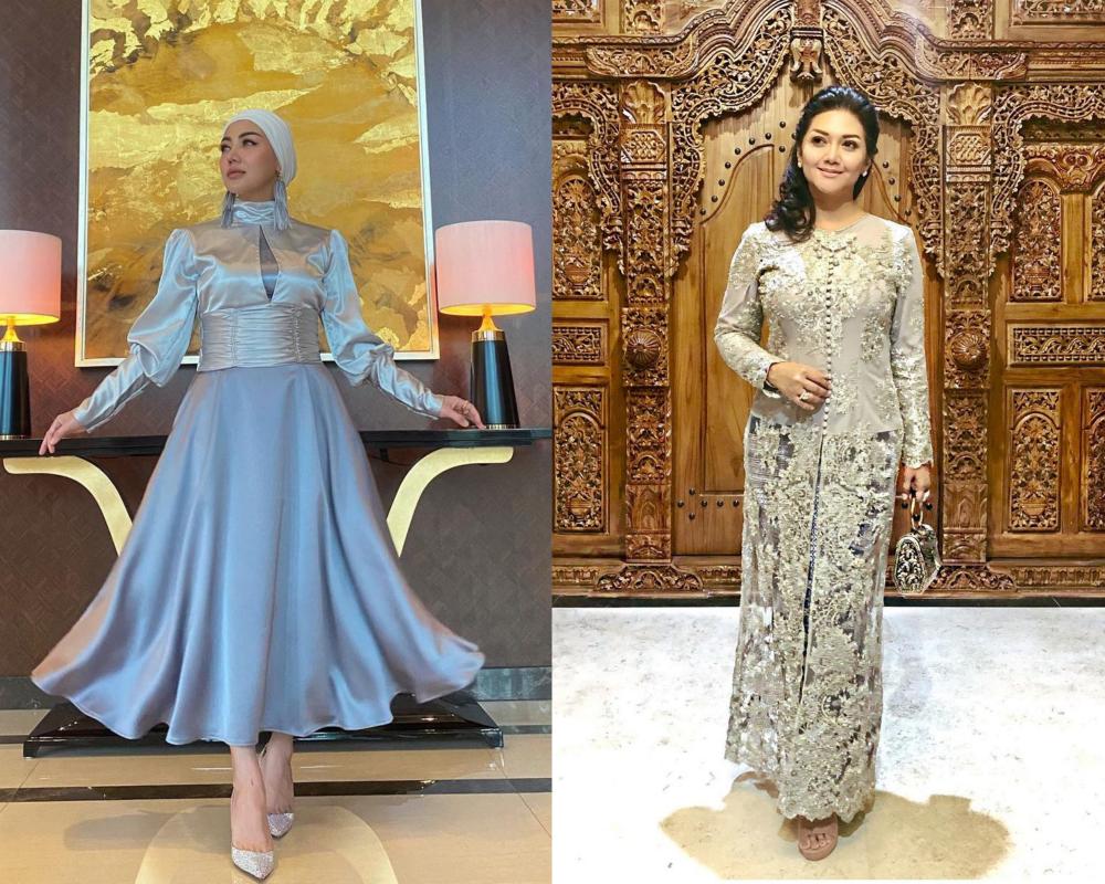 9 Adu Gaya Kondangan Bella Saphira dan Bella Shofie, Mewah!