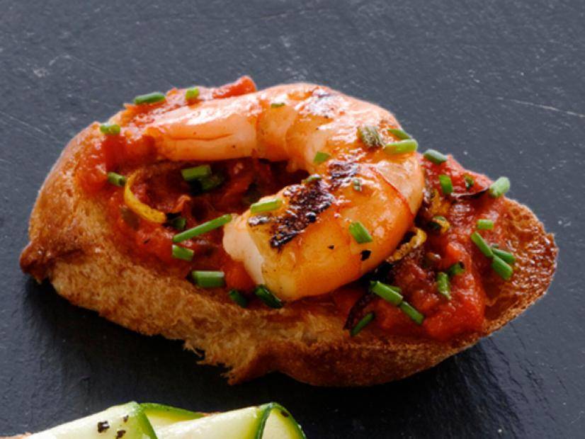 ilustrasi shrimp bruschetta (foodnetwork.com/Food Network Kitchen)