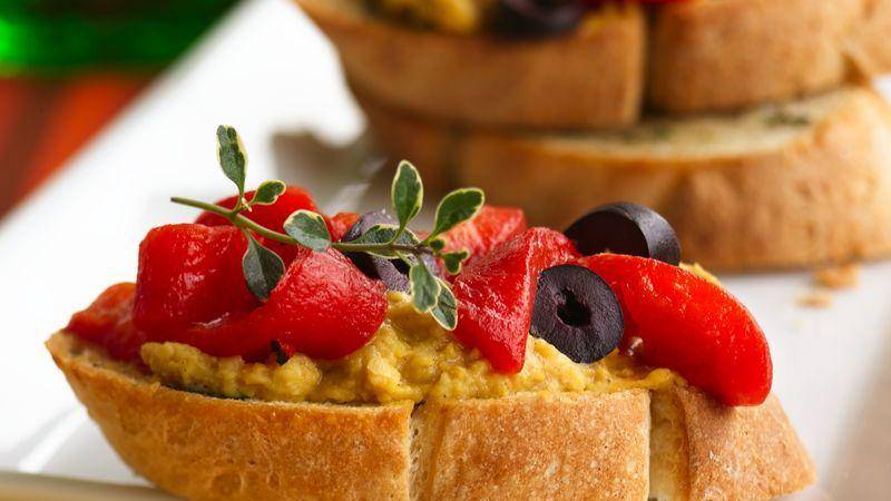 ilustrasi hummus bruschetta (pillsbury.com/Pillsbury Kitchens)