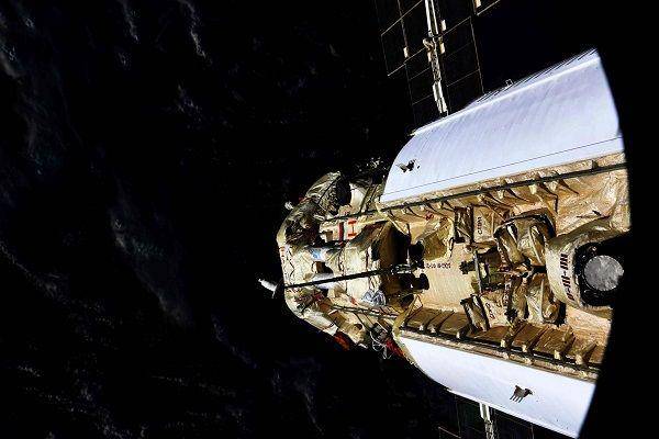 Modul laboratorium Nauka yang diluncurkan ke luar angkasa oleh Rusia. (Twitter.com/RussianSpaceWeb)