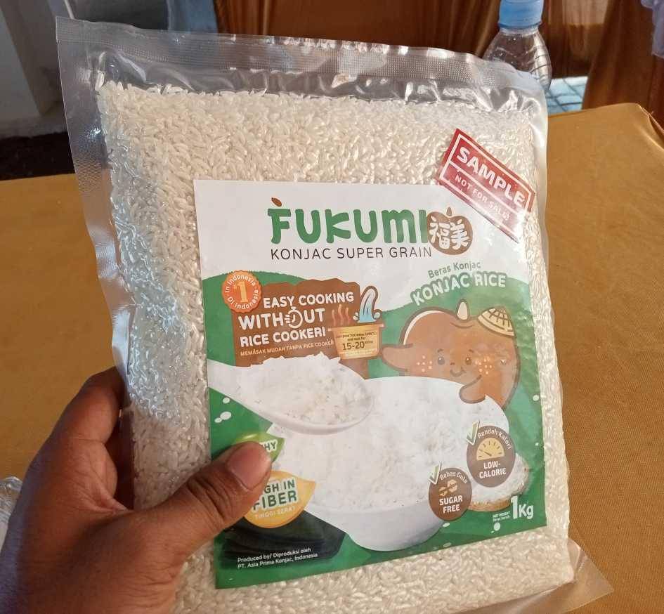 Contoh beras berbahan porang yang mulai diproduksi. IDN Times/Nofika Dian Nugroho