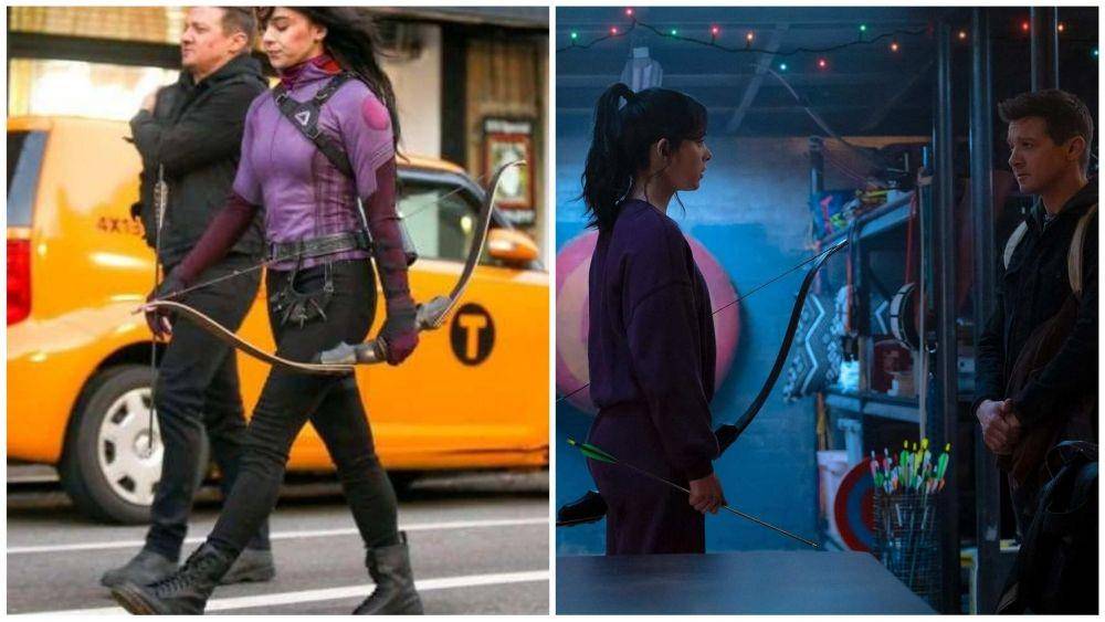Foto Baru Seri Hawkeye Perlihatkan Interaksi Hawkeye dan Kate Bishop!