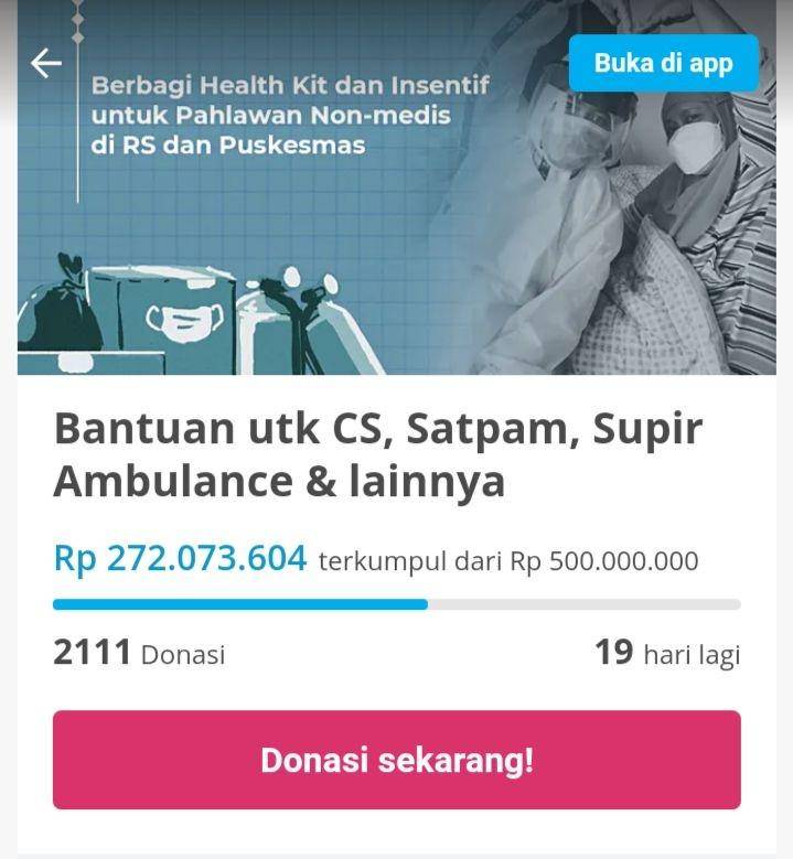 Ilustrasi galang dana/kitabisa