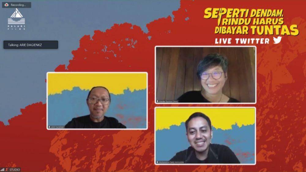 Konferensi Pers film Seperti Dendam Rindu Harus Dibayar Tuntas (dok. Palari Films)