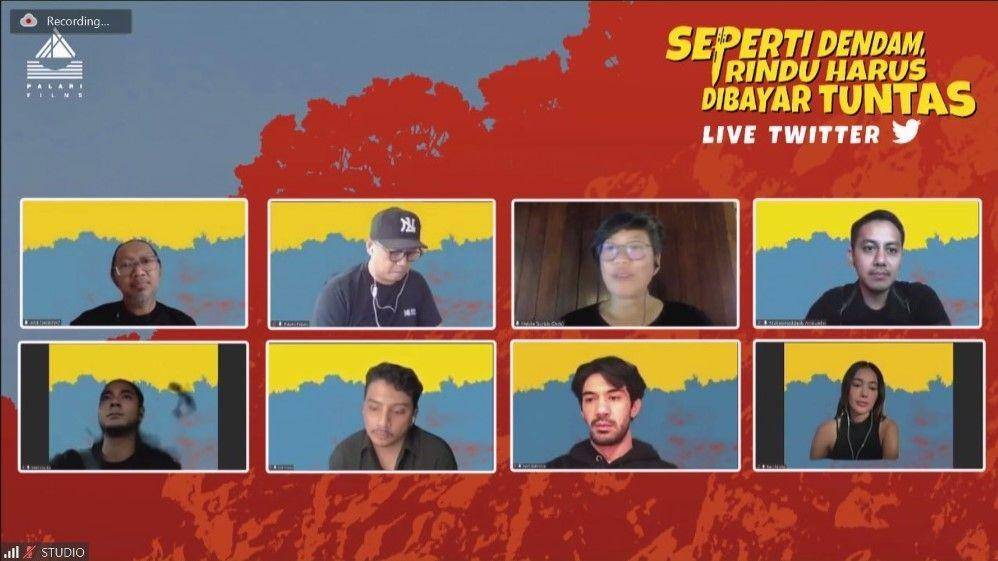 Konferensi Pers film Seperti Dendam Rindu Harus Dibayar Tuntas (dok. Palari Films)
