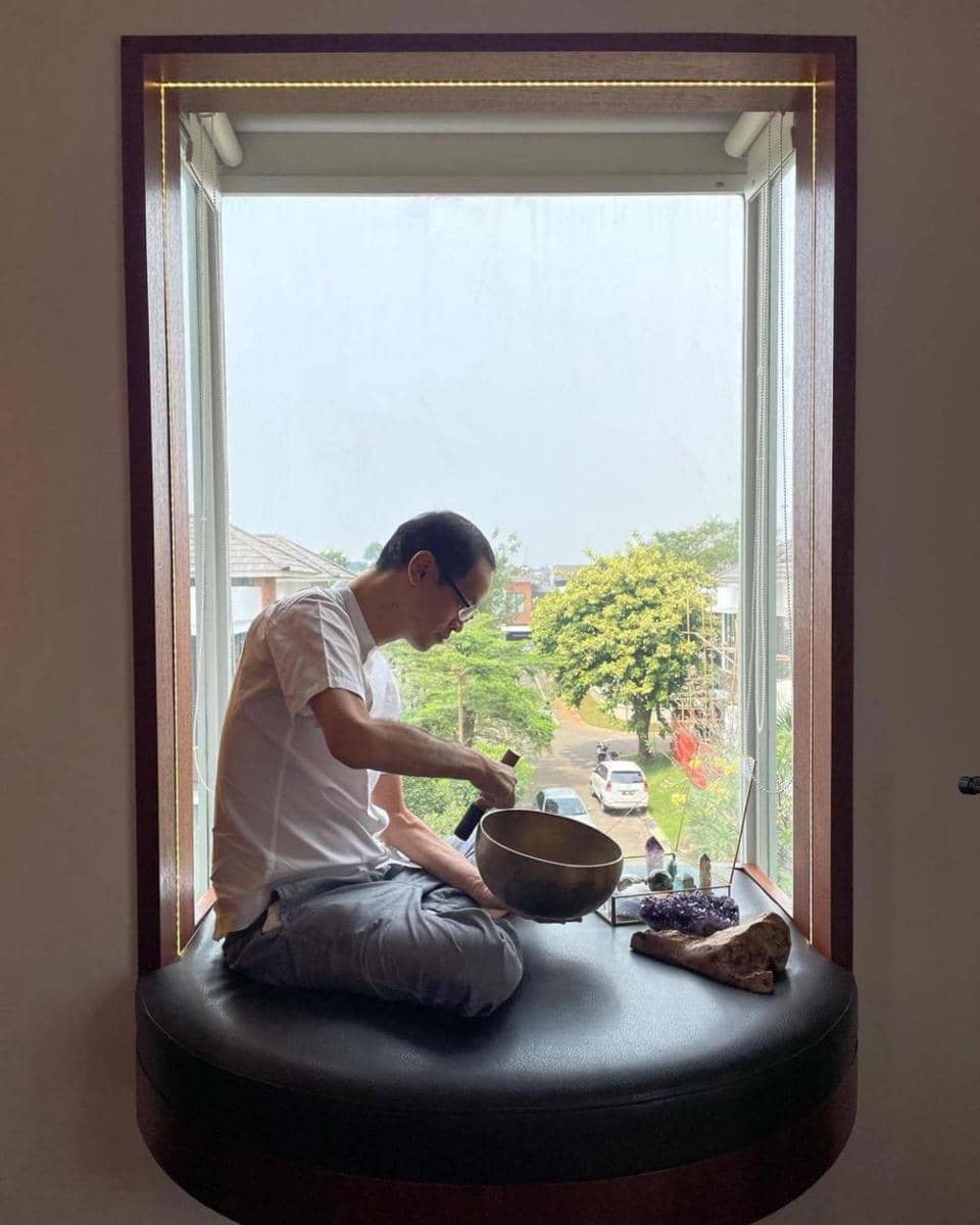 Mini memorial keluarga Sharena Delon untuk sang ayah (Instagram.com/mrssharena/)