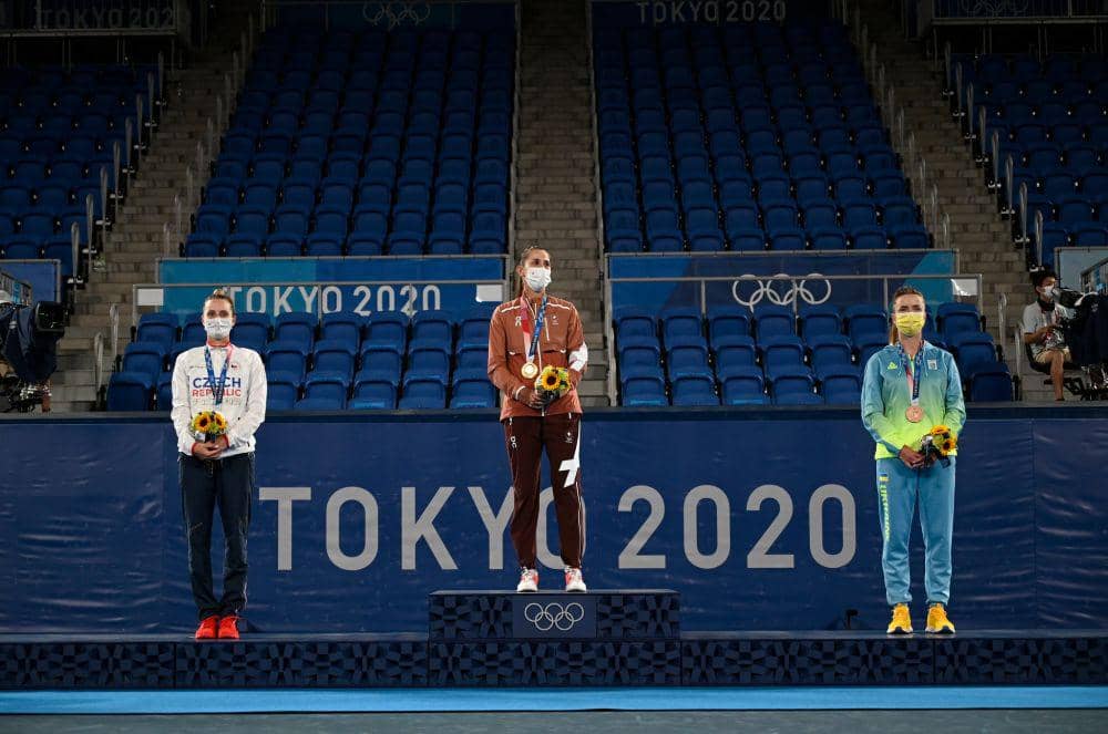 Para petenis wanita yang raih medali di Olimpiade Tokyo (twitter.com/rolandgarros)