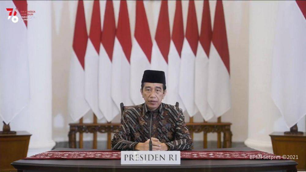 Presiden Jokowi mengajak masyarakat berikhtiar dalam menghadapi pandemik COVID-19 (Dok. Tangkapan Layar Youtube Sekretariat Presiden Vadhia Lidyana/IDN Times)