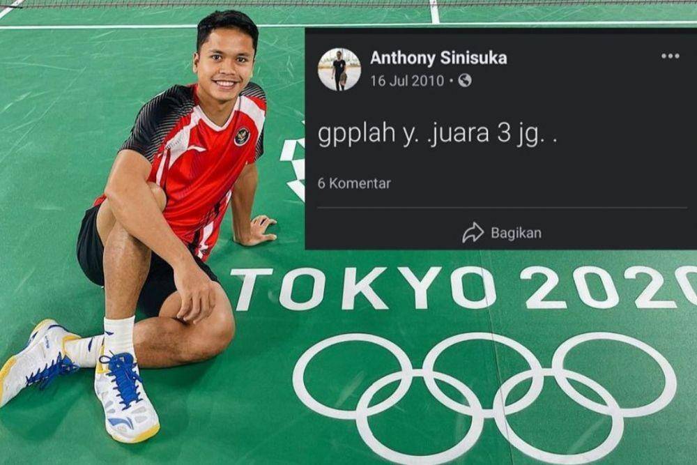 Status FB lawas Anthony Ginting (Berbagai Sumber)