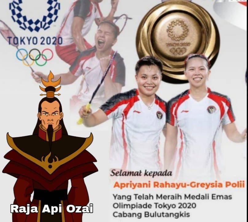 Poster ucapan selamat untuk Greysia dan Apriyani (witter.com/fajar17)