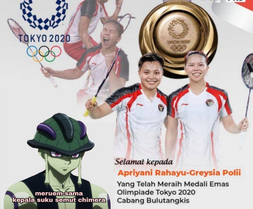 Poster ucapan selamat untuk Greysia dan Apriyani (witter.com/fajar17)