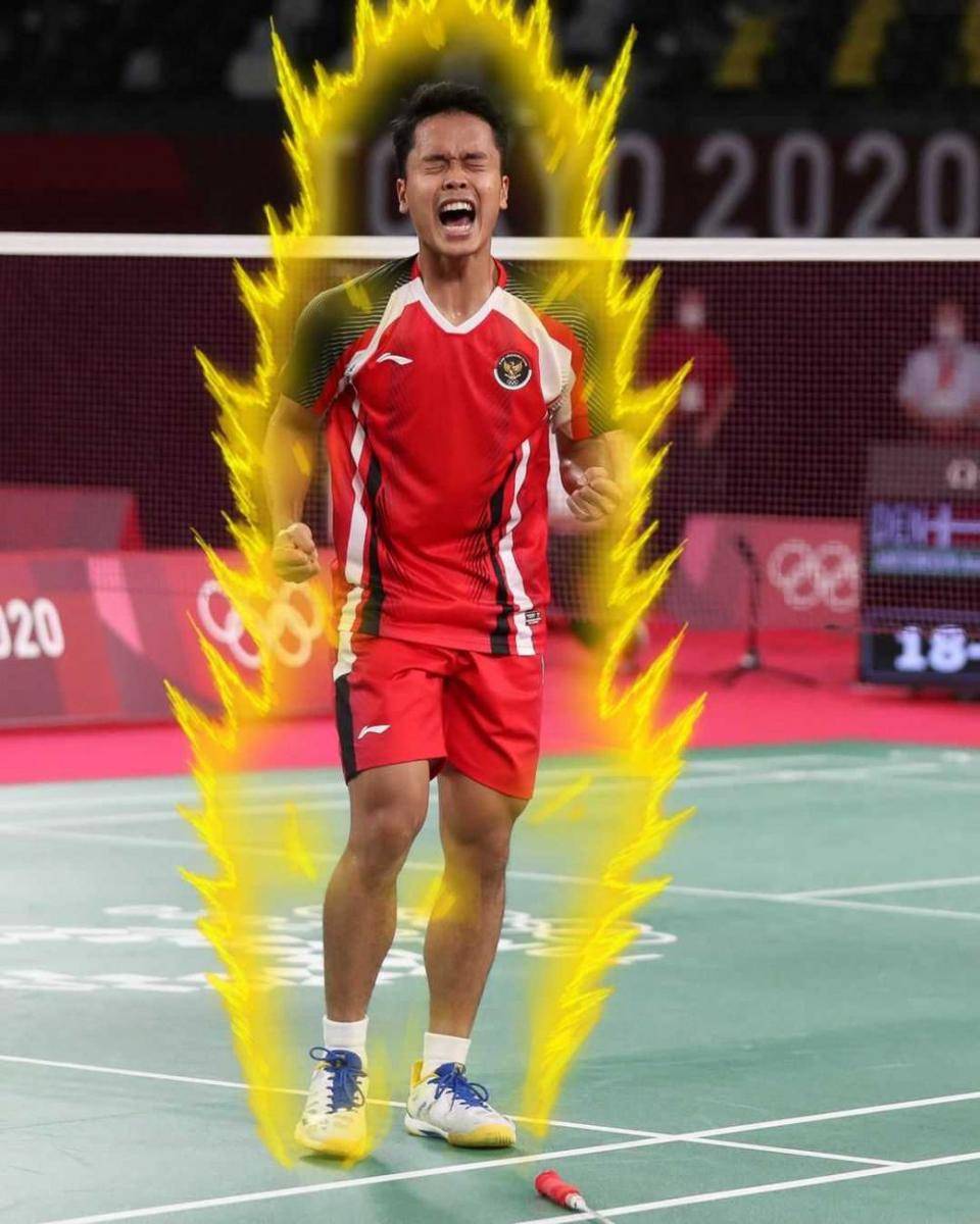 potret kocak Antoni Ginting (instagram.com/bwf.official)