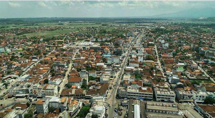 Potret Pringsewu dari udara (Instagram.com/potret.pringsewu)