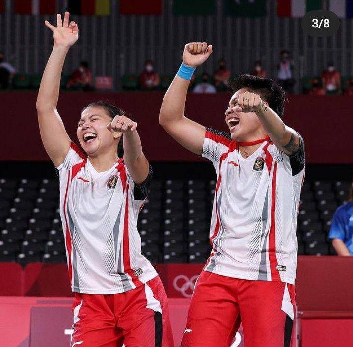 Greysia Polii dan Apriyani Rahayu (instagram.com/olympics)