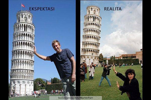 Menara pisa, Italia (boredpanda.com/MartinParr)
