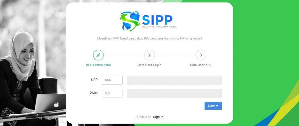 Cara Daftar SIPP BPJS Ketenagakerjaan (Dok. Tangkapan Layar Vadhia Lidyana/IDN Times).
