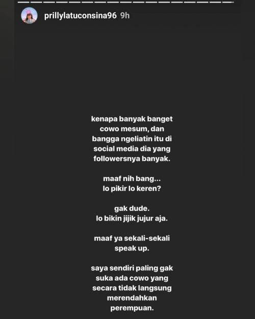 Komentar Prilly Latuconsina (instagram.com/prillylatuconsina96)