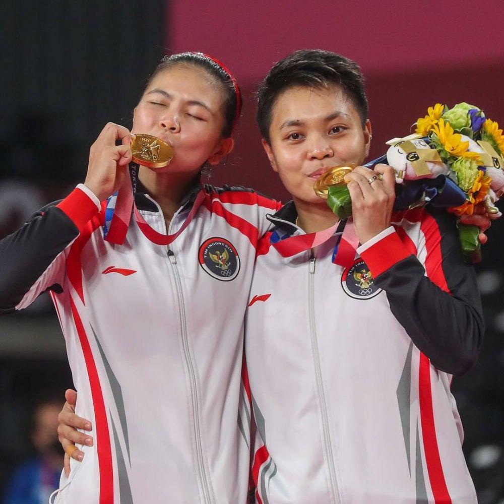 Bonus Bagi Greysia dan Apriyani, Kopi Gratis hingga Uang Rp6 Miliar