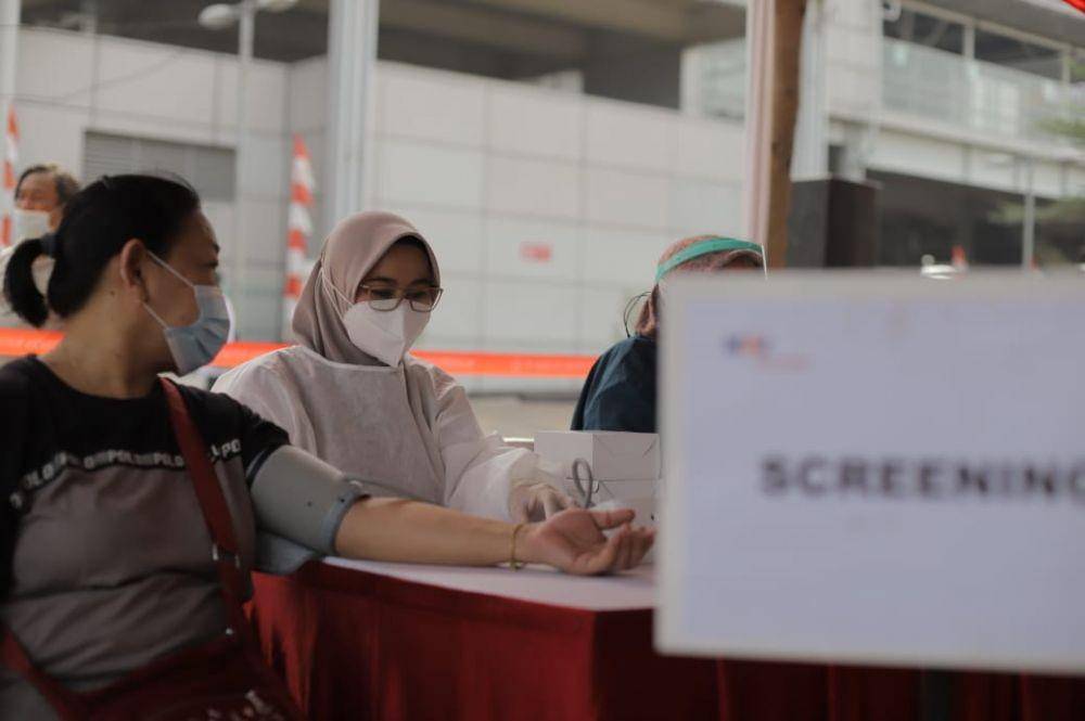 KAI Commuter menggelar vaksinasi COVID-19 di sejumlah stasiun (Dok. KAI)