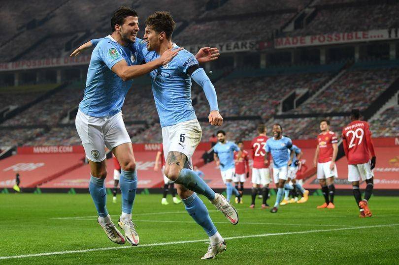 John Stones dan Ruben Dias. (manchestereveningnews.co.uk)