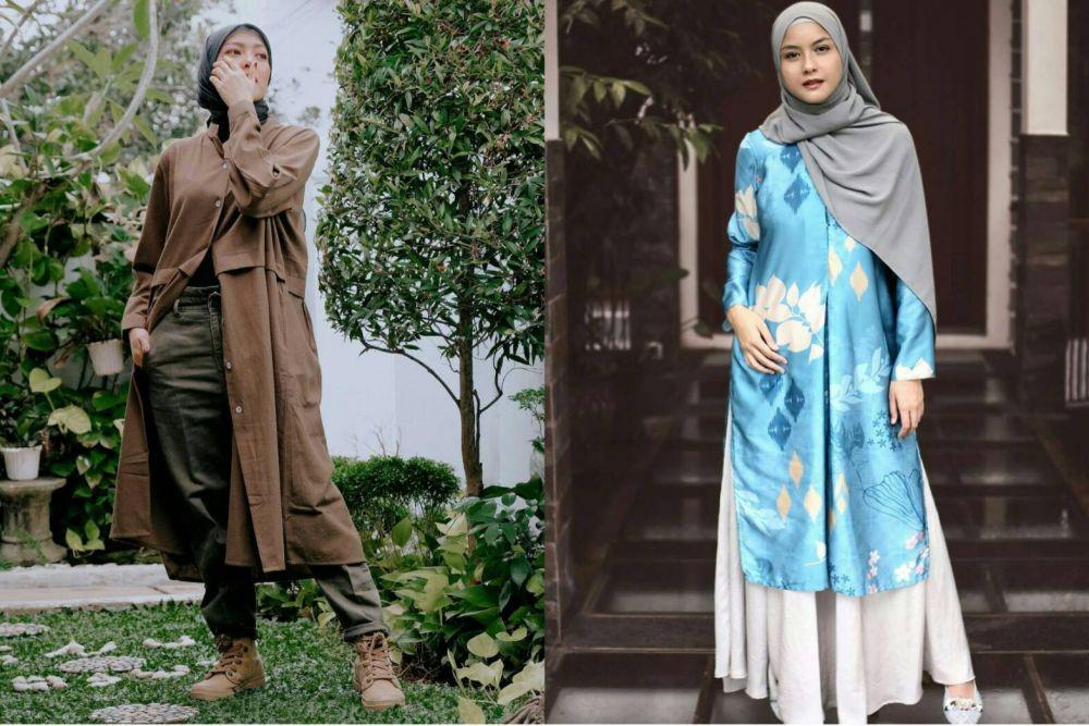 9 Adu Gaya Richa Novisha Vs Revalina S Temat, OOTD Hijab nan Memikat