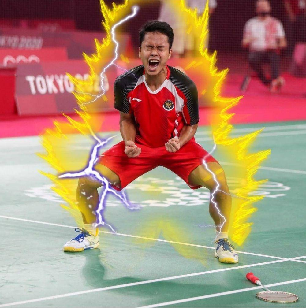 meme Anthony Sinisuka Ginting (twitter.com/dokeeeeeeeee)