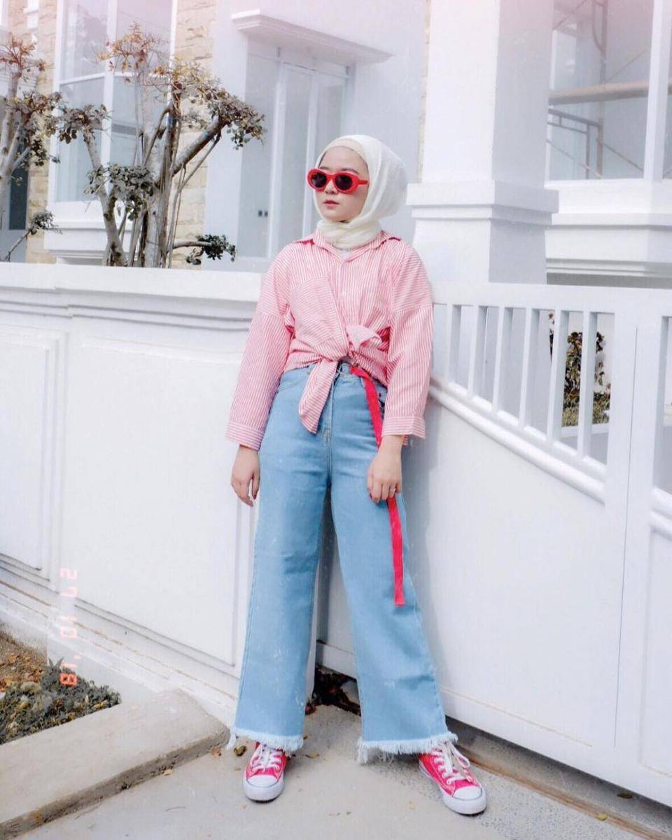 Outfit serba denim ala Miara (instagram.com/mia_raaa)