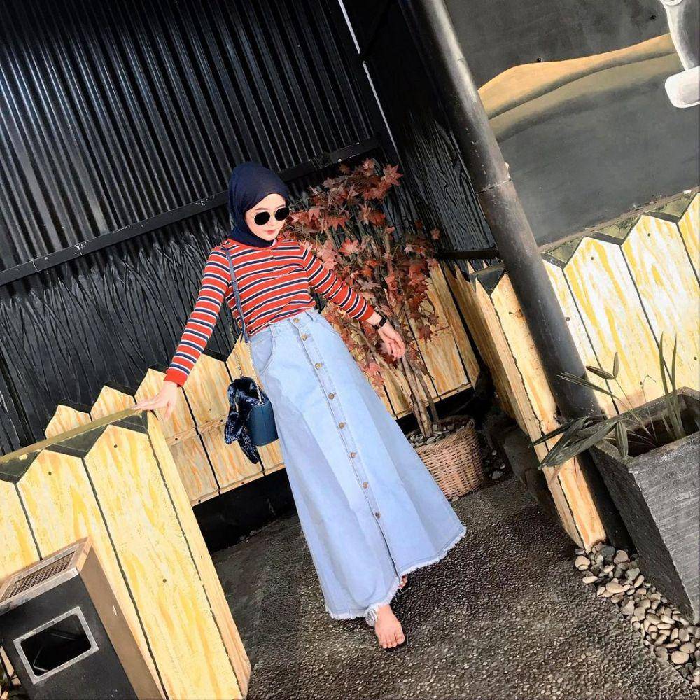 Outfit serba denim ala Miara (instagram.com/mia_raaa)