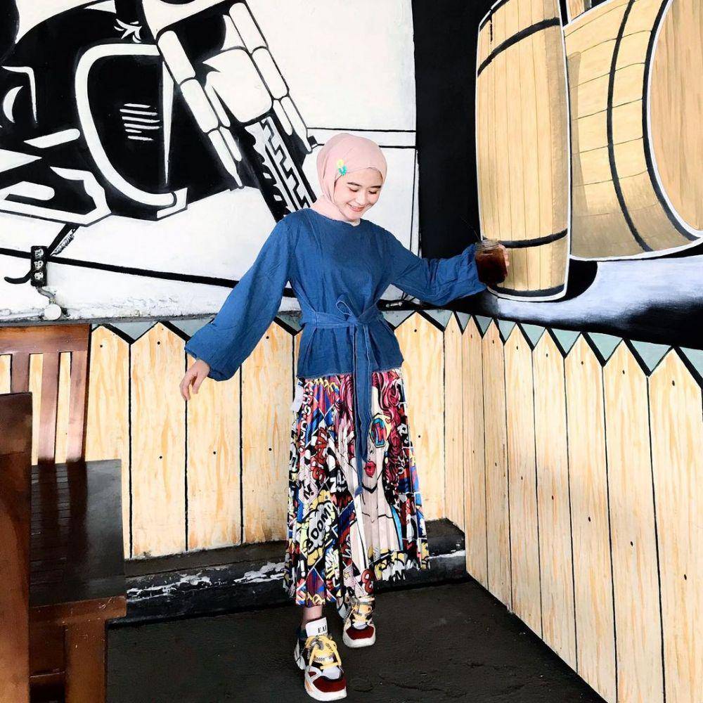 Outfit serba denim ala Miara (instagram.com/mia_raaa)